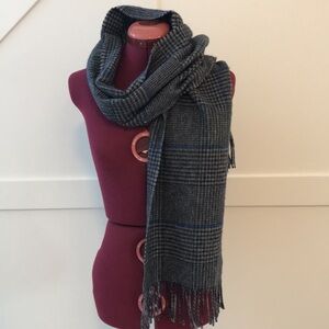 Black Brown 1826 100% Wool Scarf